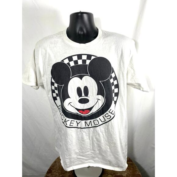 Port and Company Other - Disney Mickey Mouse Checkerboard Tee White L